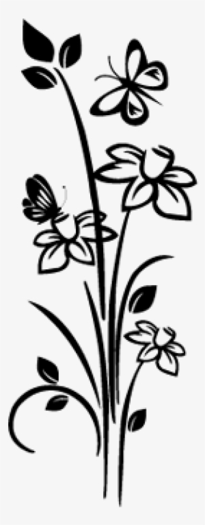 Adesivo Floral Porta De Vidro #4209059