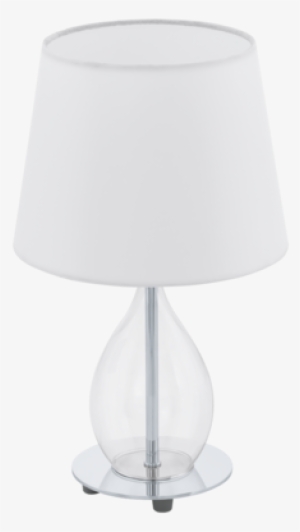 Lámpara De Mesa Pantalla Blanca / Gris - Eglo Lighting 94682 Rineiro Table Lamp Chrome #4209179