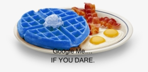 Blue Waffle Combo - Waffles Con Huevo Y Tocino #4209180