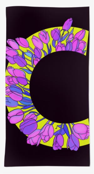 Toalha Monograma Floral C De Eveline Pezzinina - Monogram #4209285