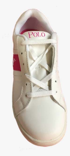 Polo Ralph Lauren •racquet• White/fushia Leather Sneaker - Sneakers #4209394