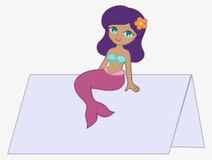 Here And Example Of The Type Of Place Card I'm Thinking - Transparent Background Mermaid Clipart Png #4210575
