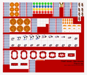 Click For Full Sized Image Red Attacks - Fnaf World Attack Sprites #4210590