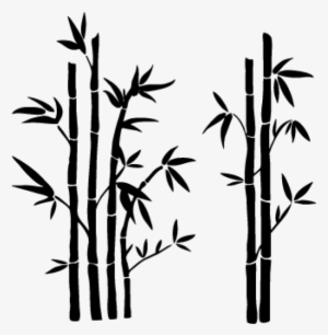 Galho De Bambu Png - Desenho De Bambu Preto E Branco #4211025