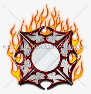 Fire Maltese Cross - Firefighter Mask #4211451