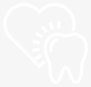 Icon Of A Tooth With A Heart On The Back - Heart #4211514