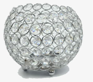 Mini Silver Crystal Votive Candle Holder - Tealight #4212372