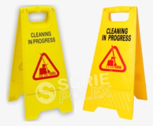 Yellow Caution Board-cleaning In Progress - Cleaning In Progress Sign #4214030