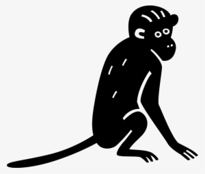 Vector Illustration Of Primate Monkey Ape - 猴子 香蕉 #4214135