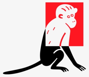 Vector Illustration Of Primate Monkey Ape #4214180