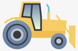 Elemento De Carro De Retroescavadeira De Desenhos Animados - Retroescavadeira Desenho Png #4214475