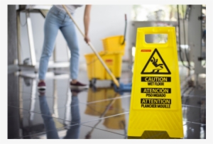 Jorestech® Caution Wet Floor- Folding Safety Sign Slippery #4214645