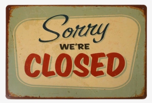 Sorry We're Closed - Cafe Closed #4215104