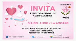 Invitación A Celebrar El Día Del Amor Y La Amistad - Invitacion Para El Dia Del Amor #4215131