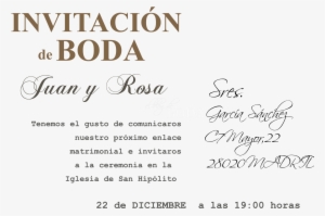 Awesome Invitacion De Boda Texto With Invitacion De #4215160