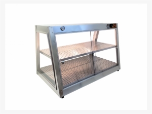 Heatmax 44x26x28 Commercial Two Shelve Double Slanted - Food Warmer #4215246