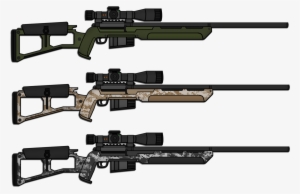Drawn Snipers Simple - 7.62 Mm 돌격 소총 #4215438