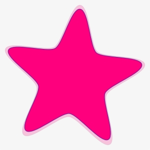 Pink Star Clip Art At Clker - Clipart Pink Star #4216459