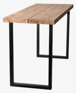 Prox Mesa Alta Comedor Teca Y Hierro Blok 130x68x90 #4216659