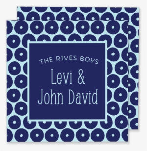 Dotted Family Calling Card - Circle #4217092