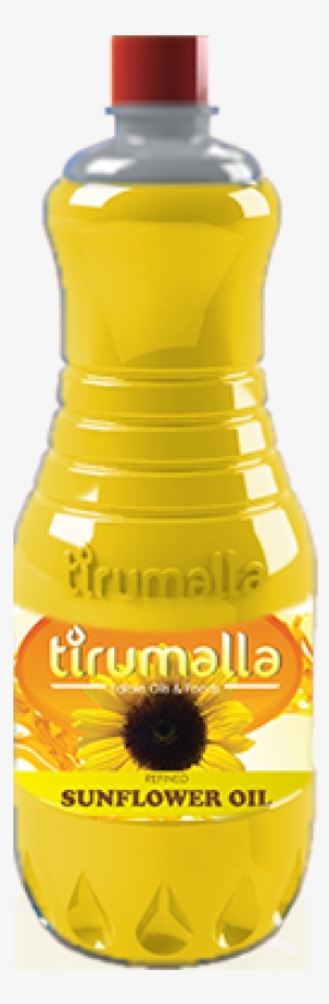 Refined Sunflower Oil 1 Ltr Bottle - Sunflower Oil Bottle Png #4217301