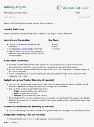 Related Learning Resources - Lesson Plan For Second Grade #4217302