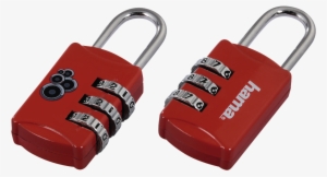 Combination Luggage Padlock, Circle - Cadenas A Combinaison Rouge #4217328
