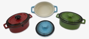Kitchen Collection 2 Servings Oval Ceramic Casserole #4217898