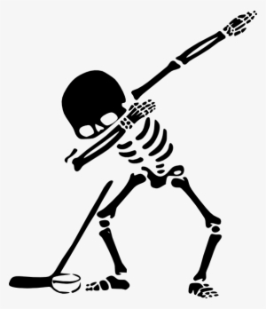 Dabbing Skeleton Clip Art #4219839