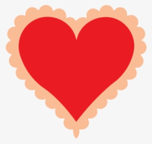 Scalloped Edge Heart - Scalloped Heart #4220099