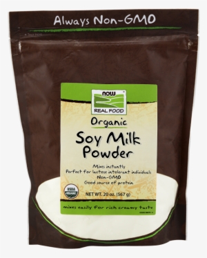 Soy Milk Powder, Organic - Now Foods - Instant Soy Milk Powder - 20 Oz. #4220150