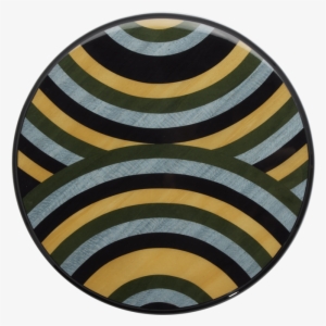 Striped Wood Lacquered Table Mat - Sun Belt Buckle #4220197