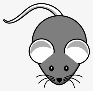 White Mouse Grey-body - Black Mouse Clip Art #4220630