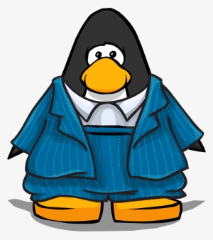 Blue Zoot Suit On Player Card - Club Penguin Cloud Wave Bracers #4221018