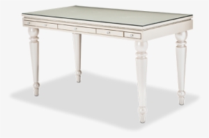 Writing Desk With Glass Top - Glimmering Heights Writing Desk Michael Amini #4221231