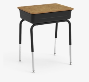 751 Series Flip Top Student Desk - Virco Student Lift Lid Desk With Char Black Metal Bookbox, #4221355
