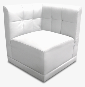 White Corner Front - Sleeper Chair #4221692