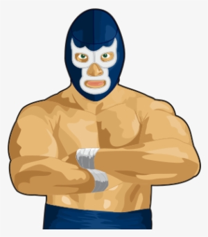 A Graphic Drawing Of Blue Demon - Blue Demon Luchador #4221970