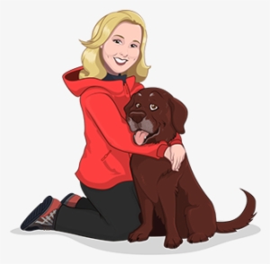 Pet And Owner Colour Cartoon - Owner And Pet Cartoon #4223082