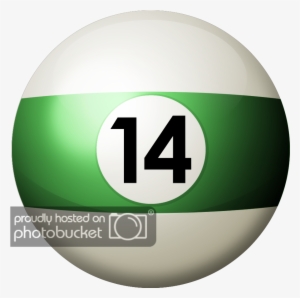 Source - - Green Pool Ball Png #4223279