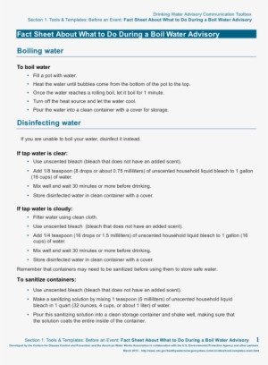 Boil Water Advisory Flyer Image - アイドル マスター シンデレラ ガールズ 5thlive Tour コール #4223549