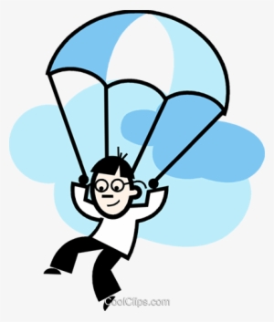 Parasailing Paragliding Royalty Free Vector Clip Art - Person In Deep Thought #4223839