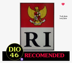 Stiker Petunjuk Logo Bendera Indonesia Pancasila Merah - Stiker Karakter Sonic #4223940