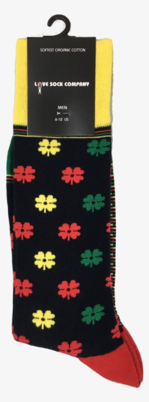 Men's Navy Dress Socks Lucky Clover - Christmas Stocking #4226401