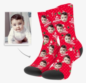 Christmas Socks - Custom Grandson - Christmas Day #4226981