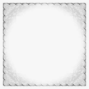 White Lace Frame Png Download - Circle #4226985