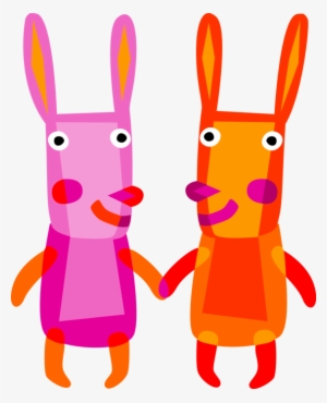 Vector Illustration Of Pascha Easter Bunny Rabbit Folkloric - Cartoon #4227034