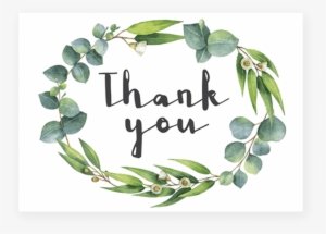 Green Wreath Thank You Cards Printable By Littlesizzle - 樹,記得自己的童年:一位女科學家勇敢追尋生命真理的故事 #4227719