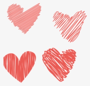 Ftestickers Hearts Sketch Doodle Red Freetoedit - Heart Peach #4227923
