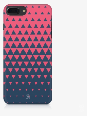 Red And Blue Abstract Triangles Pattern Phone Cases - Mobile Phone #4228008